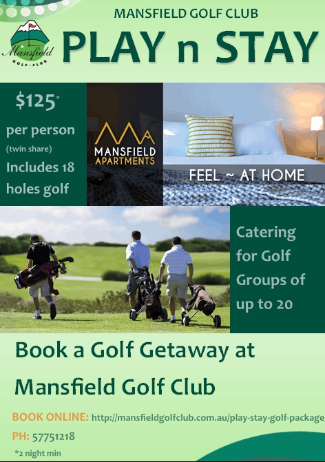 Ingen ledelse Goodwill Play & Stay Golf Package – Mansfield Golf Club